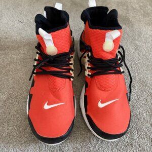 Nike Air Presto Mid Utility Sneakers – Orange/Black/White – Men’s Size 12